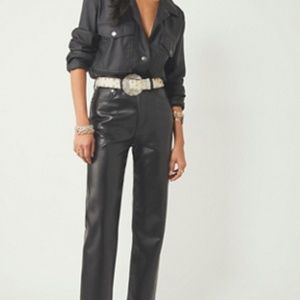 AGOLDE Recycled Leather 90's Pinch Pants (Size 25)